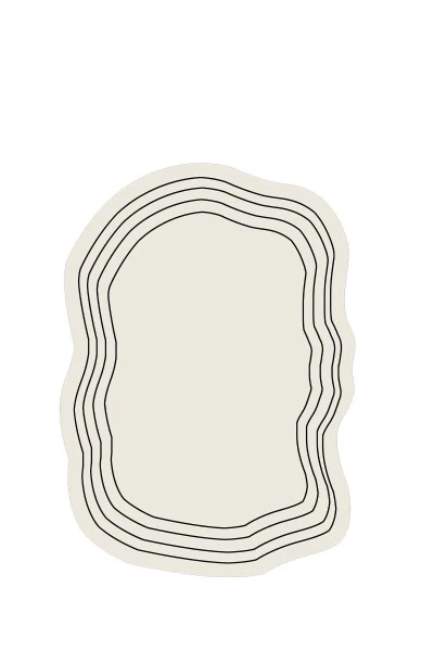 Цифровая печать нескользящий, моющийся асимметричный крой черные полосы белый ковер-дорожка-d4055 - DECOMIA HOME (1)