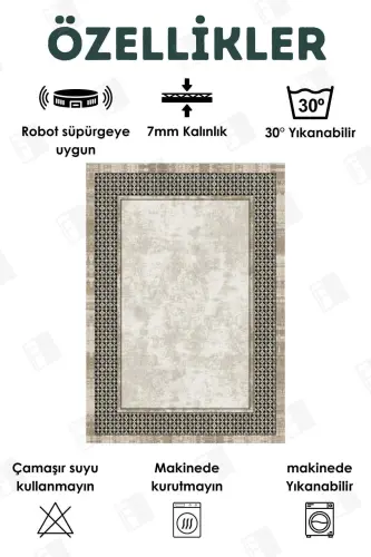 Цифровая печать, всесезонный моющийся ковер с нескользящим основанием для детской комнаты, дорожка, ковер для кухни и гостиной (15)-квадрат - 3