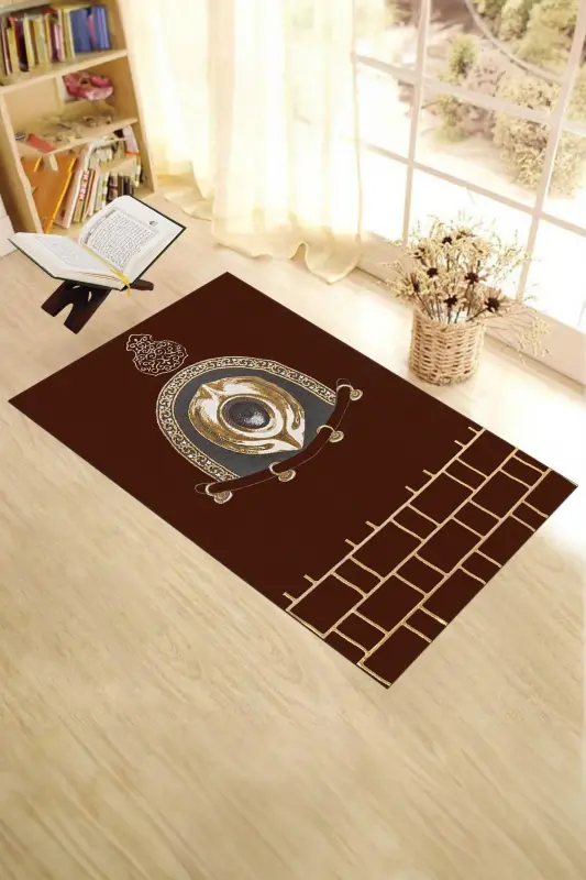 Цифровой принт Washable стильный дизайн Коврик для молитвы Коврик 70x130см, Коврик для молитвы-49-красный, - 5