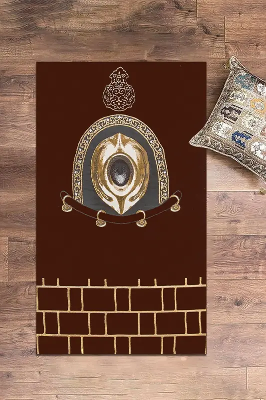 Цифровой принт Washable стильный дизайн Коврик для молитвы Коврик 70x130см, Коврик для молитвы-49-красный, - 7