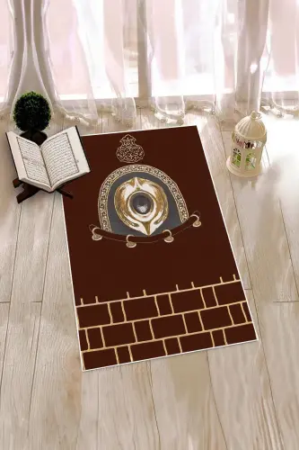 Цифровой принт Washable стильный дизайн Коврик для молитвы Коврик 70x130см, Коврик для молитвы-49-красный, - 8