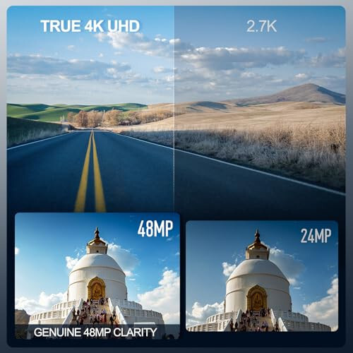 Цифровые камеры NBD 4K для фотографии - 48MP камера для путешествий и ведения видеоблога на YouTube с микрофоном и штативной рукояткой, 16-кратный цифровой зум, в комплекте 32 ГБ SD-карта и широкоугольный макрообъектив - 2