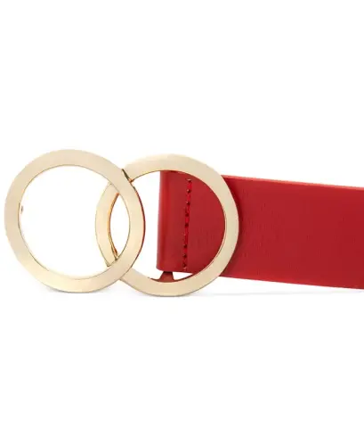 Double Circle Belt, Created for Modazone - Red/Gold - 3