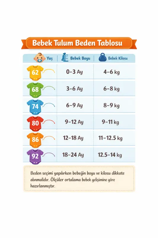 Çift Kat Müslin Limon Desenli Bebek Tulum - Ekru - GREENMOSS
