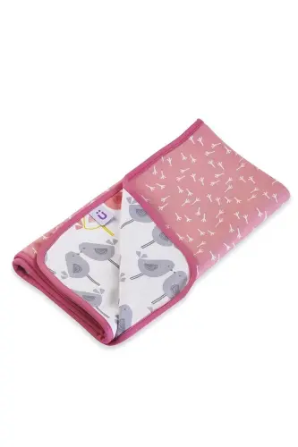 Çift Taraflı Bebek Battaniyesi-Pembe - 2