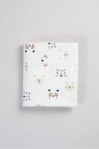 Çift Taraflı Bebek Ve Çocuk Battaniye %100 Pamuk Oeko-teks Sertifikalı 100x85 Cm-Koala - 3