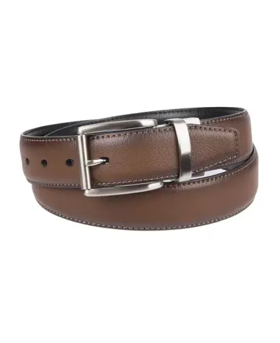 Reversible Dress Men's Belt with Comfort Stretch-Brown/Black - 1