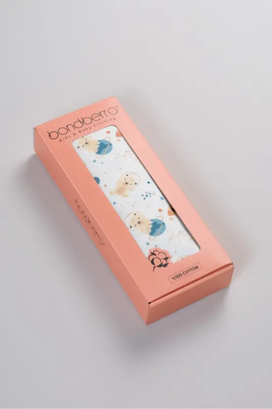 Çift Taraflı İnterlok Örtü & Battaniye %100 Pamuk Oeko-teks Sertifikalı 100 X 85 Cm-Uzay - 3