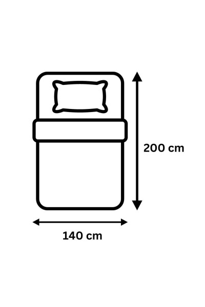 Çift Taraflı Organik Tek Kişilik Çocuk Nevresim Takımı - Alfabe Desenli - Alpha bed Serisi - 4