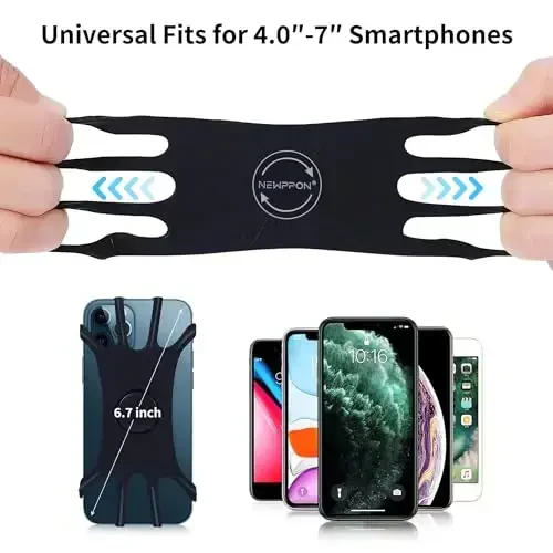 Detachable & 360° Rotatable Armband - Reflective Strap with Zipper Pocket Holder Bag - Compatible with iPhone 16 15 14 Pro Max Plus Samsung Galaxy Note for Running Workout Exercise Walking & Sports - 5