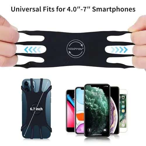 Detachable & 360° Rotatable Armband - Reflective Strap with Zipper Pocket Holder Bag - Compatible with iPhone 16 15 14 Pro Max Plus Samsung Galaxy Note for Running Workout Exercise Walking & Sports - 5