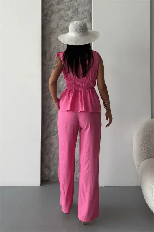 Çilek Kumaş Takım - PEMBE - 6