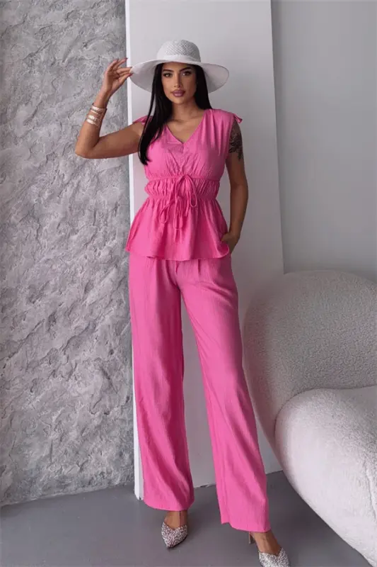 Çilek Kumaş Takım - PEMBE - 1