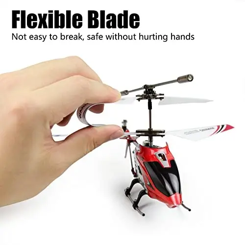 Çılgın Kanat S107/S107G Hayalet 3CH 3.5 Kanal Mini RC Helikopter Jiroskoplu Kızıl - 6