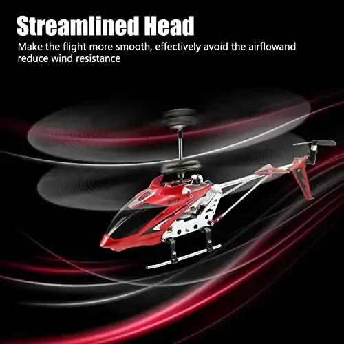 Cheerwing S107/S107G Phantom 3CH 3.5 Channel Mini RC Helicopter with Gyro Crimson - 4