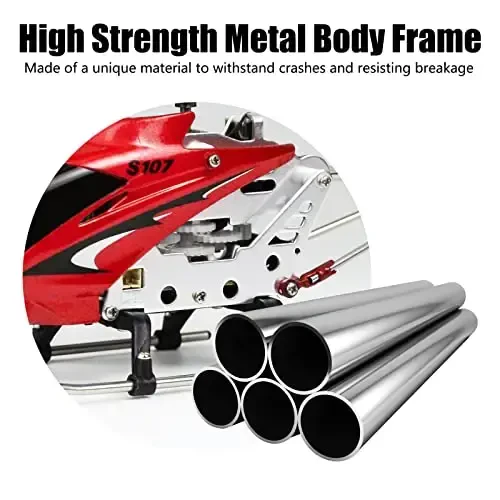 Cheerwing S107/S107G Phantom 3CH 3.5 Channel Mini RC Helicopter with Gyro Crimson - 5