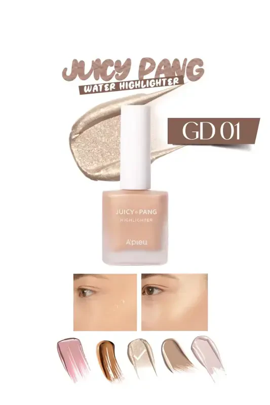 Cilt ile Bütünleşen Kalıcı Likit Aydınlatıcı Juicy-Pang Water Highlighter (GD01)-GD01 - MISSHA