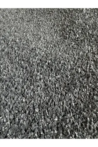 Çim Halı Gri Dekoratif Premium Kalite Suni Çim Balkon Bahçe Kaymaz Taban 7 Mm - Grix - 3