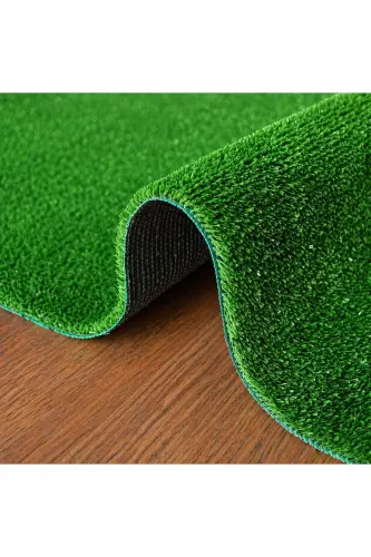 Çim Halı Yeşil Dekoratif Premium Kalite Suni Çim Balkon Bahçe Kaymaz Taban 7 Mm - Yeşilx - 3