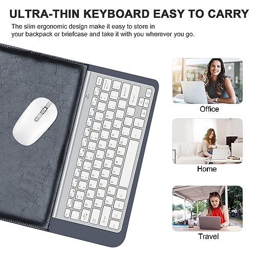 Cimetech Wireless Keyboard and Mouse Combo, [Scissor Switch Key] [Ultra Slim] Wireless Computer Keyboard and Mouse for Windows, Computer, PC, Laptop, Mac, MacBook - Silver - 7