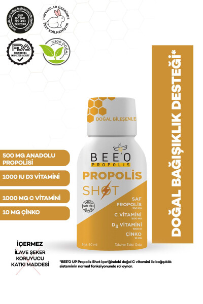 Çinko D3+c Vitamini Shot Propolis 12'li Kutu - 2