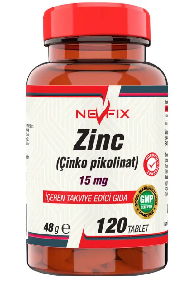 Çinko Pikolinat 15 Mg 120 Tablet Elementel Form - 1