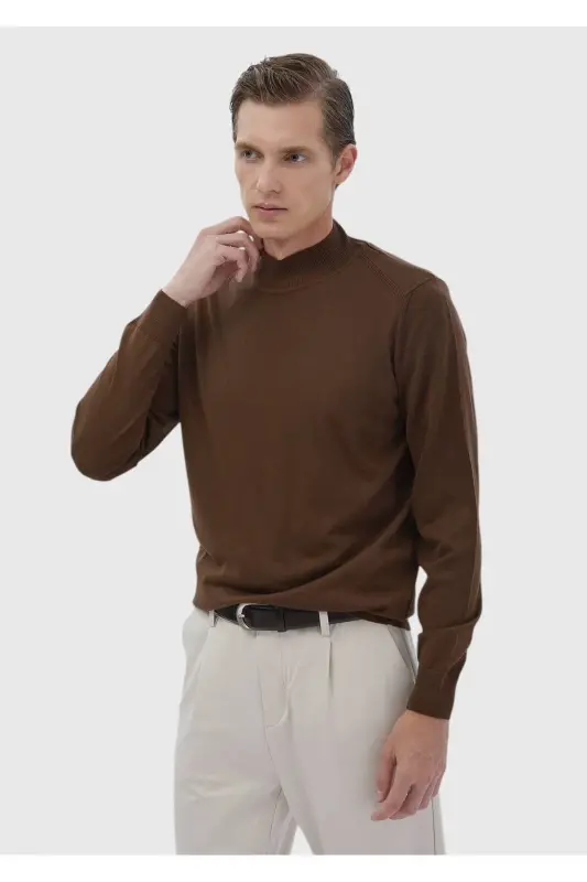 Cinnamon Bateau Neck Plain Knit Wool Blend Knitwear - RAMSEY