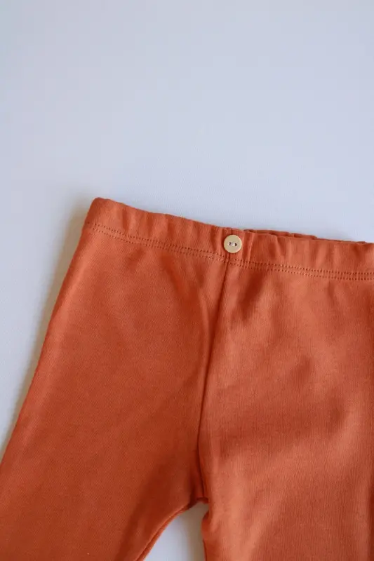 Cinnamon Cotton Baby Leggings - 2