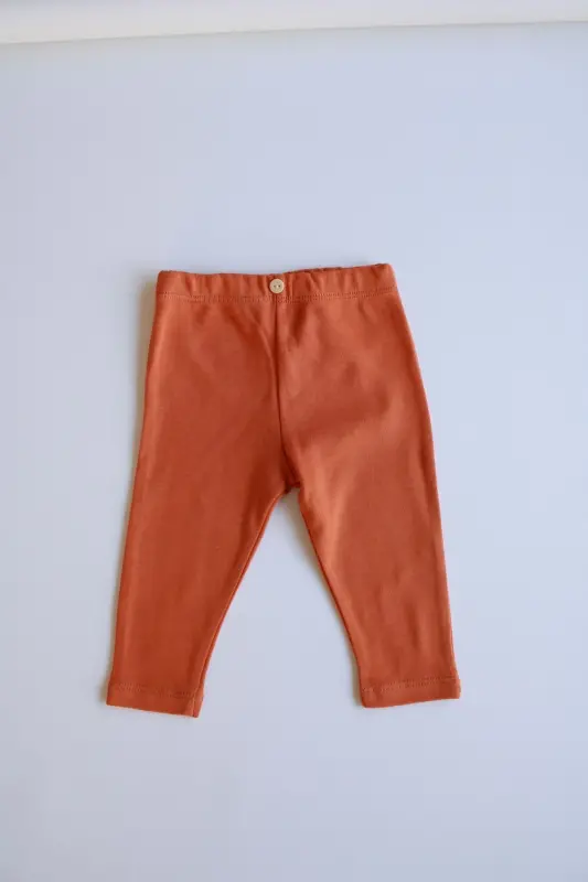Cinnamon Cotton Baby Leggings - 5