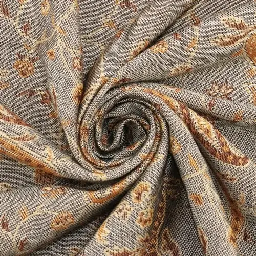 Ciormis Two Tone Silky Paisley PasModazoneina Shawl Scarf,Soft Women's Rave Jacquard PasModazoneinas Wrap Scarves - 3