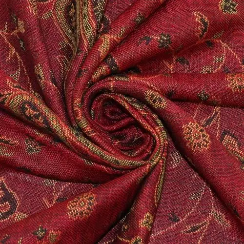 Ciormis Two Tone Silky Paisley PasModazoneina Shawl Scarf,Soft Women's Rave Jacquard PasModazoneinas Wrap Scarves - 2