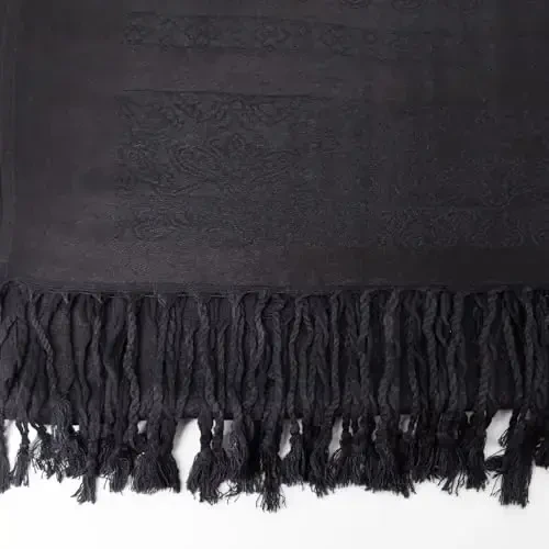 Ciormis Two Tone Silky Paisley PasModazoneina Shawl Scarf,Soft Women's Rave Jacquard PasModazoneinas Wrap Scarves - 5