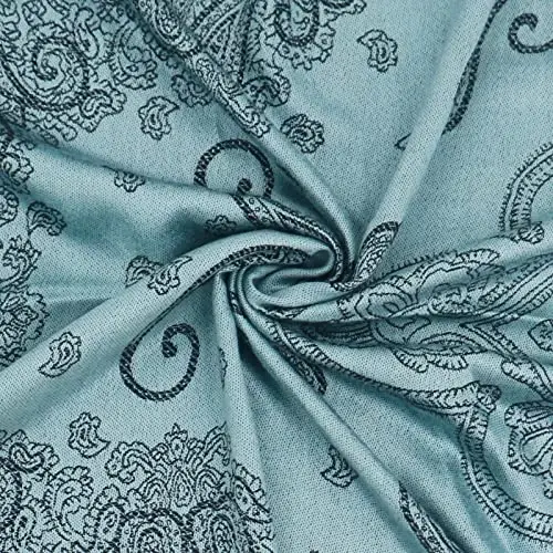 Ciormis Two Tone Silky Paisley PasModazoneina Shawl Scarf,Soft Women's Rave Jacquard PasModazoneinas Wrap Scarves - CIORMIS (1)