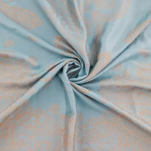 Ciormis Two Tone Silky Paisley PasModazoneina Shawl Scarf,Soft Women's Rave Jacquard PasModazoneinas Wrap Scarves - 2