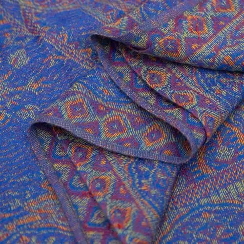 Ciormis Two Tone Silky Paisley PasModazoneina Shawl Scarf,Soft Women's Rave Jacquard PasModazoneinas Wrap Scarves - 3