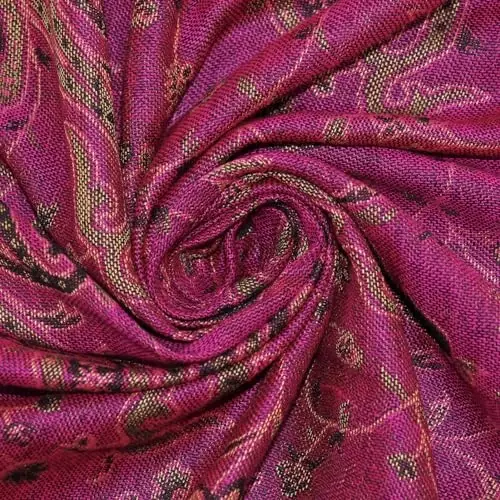 Ciormis Two Tone Silky Paisley PasModazoneina Shawl Scarf,Soft Women's Rave Jacquard PasModazoneinas Wrap Scarves - 2