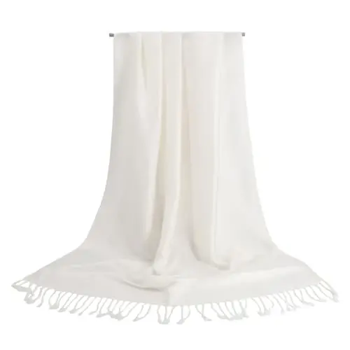 Ciormis Two Tone Silky Paisley PasModazoneina Shawl Scarf,Soft Women's Rave Jacquard PasModazoneinas Wrap Scarves - 3