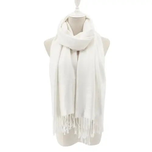 Ciormis Two Tone Silky Paisley PasModazoneina Shawl Scarf,Soft Women's Rave Jacquard PasModazoneinas Wrap Scarves - 5