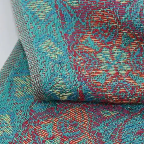 Ciormis Two Tone Silky Paisley PasModazoneina Shawl Scarf,Soft Women's Rave Jacquard PasModazoneinas Wrap Scarves - 3