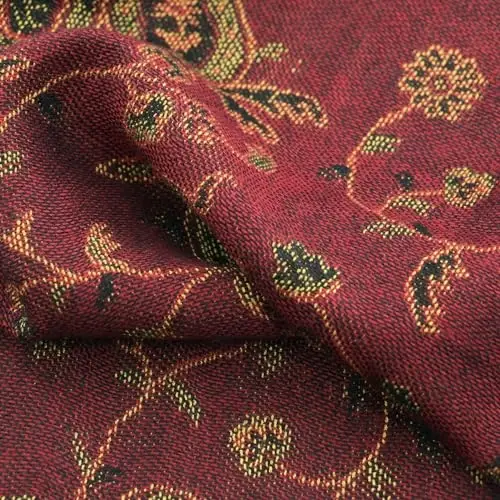 Ciormis Two Tone Silky Paisley PasModazoneina Shawl Scarf,Soft Women's Rave Jacquard PasModazoneinas Wrap Scarves - 3