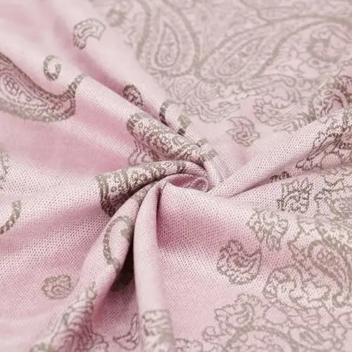 Ciormis Two Tone Silky Paisley PasModazoneina Shawl Scarf,Soft Women's Rave Jacquard PasModazoneinas Wrap Scarves - 3