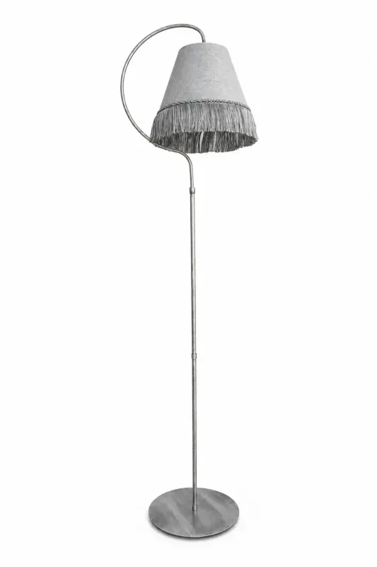 Cise Ellips Qora Kumush Patina Kulrang Püskülli Chiroq - 3