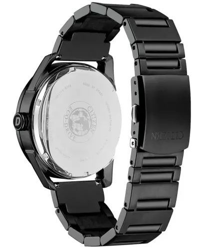 Drive from Citizen Eco-Drive Men's Black Stainless Steel Bracelet Watch 42mm-Black - 3