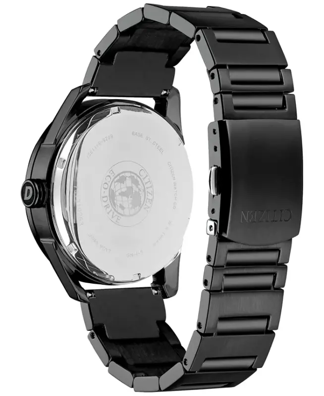 Drive from Citizen Eco-Drive Men's Black Stainless Steel Bracelet Watch 42mm-Black - 3