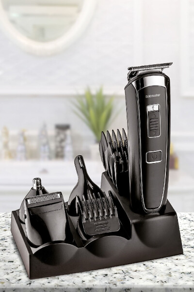 Civan 10 in 1 Stand-Up Zero Hair Beard Ear Nose Corded Cordless Men's Grooming Set - 15