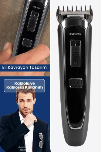 Civan 15in1 Kablolu Kablosuz Li-ion Bataryalı Adaptörlü Hızlı Şarjlı Full Erkek Bakım Seti Kiti - No Color - 4