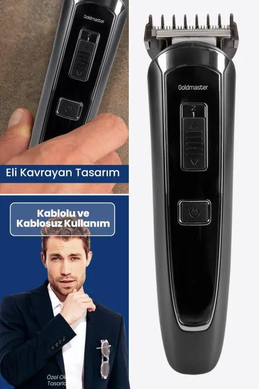 Civan 15in1 Kablolu Kablosuz Li-ion Bataryalı Adaptörlü Hızlı Şarjlı Full Erkek Bakım Seti Kiti - No Color - 4