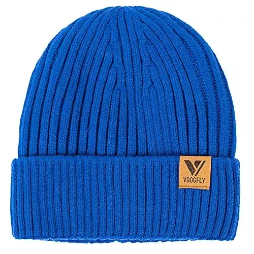 Vgogfly Lined Men Beanie Slouchy Knit Skull Cap Warm Stocking Hats Guys Women Striped Winter Beanie Hat - MODAZONE