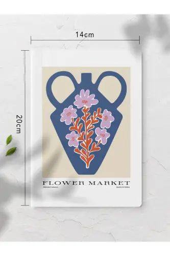 Çizgisiz Defter, Botanik İllustrasyon Notebook 4 Adet, Akıl Defteri, Not Defteri, 64 Sayfa 14*21cm-Botanik - POSTIFULL (1)