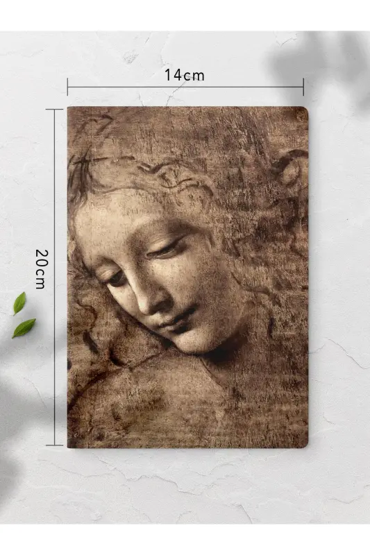 Çizgisiz Defter, Leonardo Da Vinci Notebook 4 Adet, Not Defteri, Sanat Defter, 64 Sayfa 14*21cm-Da Vinci - 3